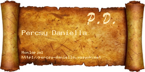 Percsy Daniella névjegykártya